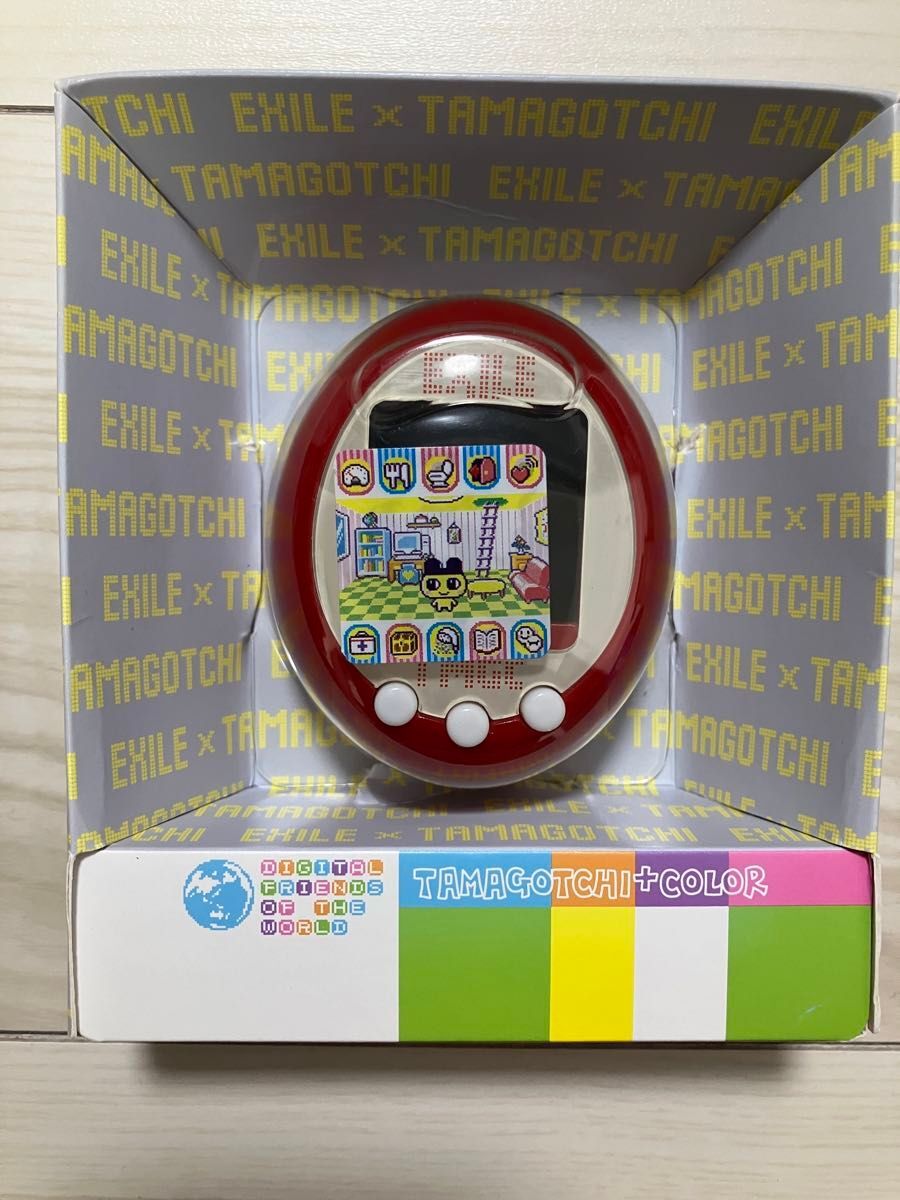 EXILE コラボ TAMAGOTCHI + COLOR 2008 Tamagotchi Plus Color Red