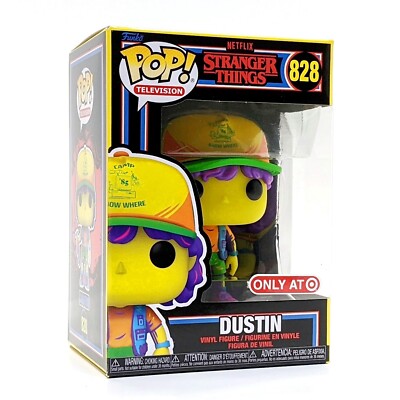 Funko POP! Television: Stranger Things - Dustin (Black Light) #828