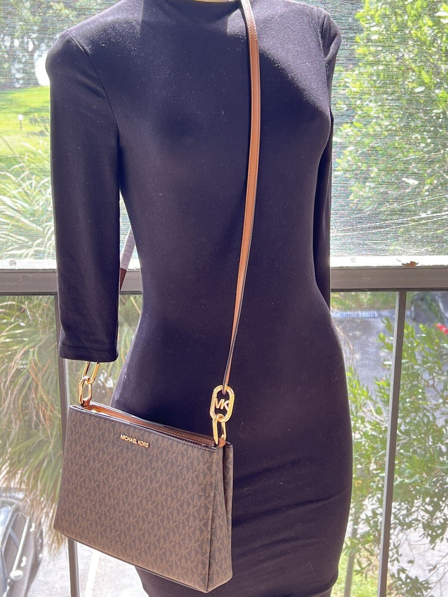 Michael Kors Trisha Medium Triple Compartment Crossbody Bag MK