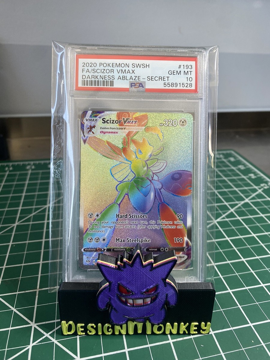 Pokemon Scizor VMAX Darkness Ablaze Secret Rare Full Art #193 PSA