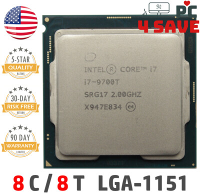Intel 9th Gen Core i7-9700T 2.0GHz (Turbo 4.3GHz) 8-Core 12M LGA
