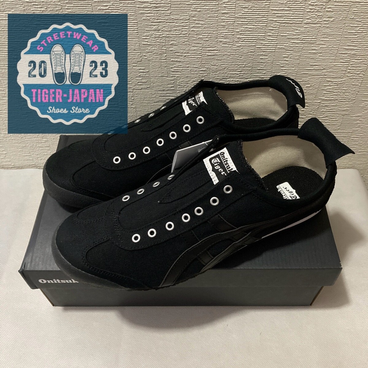 Onitsuka Tiger MEXICO 66 SLIP-ON 1183A360 002 BLACK/BLACK Unisex