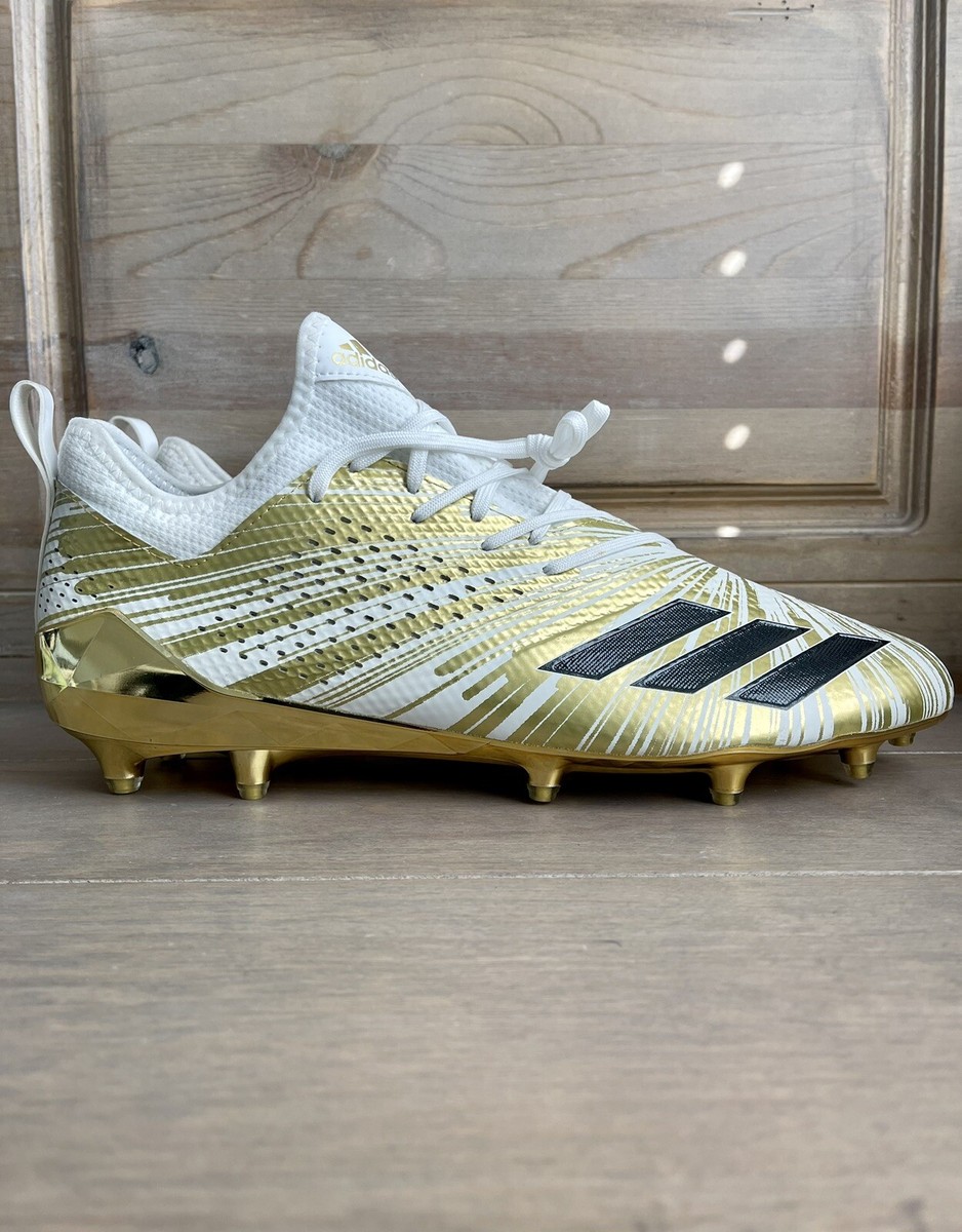 Adidas Adizero 5-Star 7.0 Gold Metallic Football Cleats Men's Size