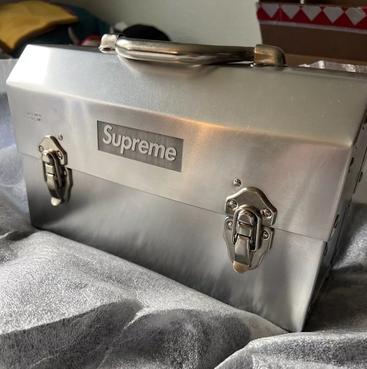 Supreme x L. May MFG Inc. Miners Lunchbox Silver Logo (FW24) Brand