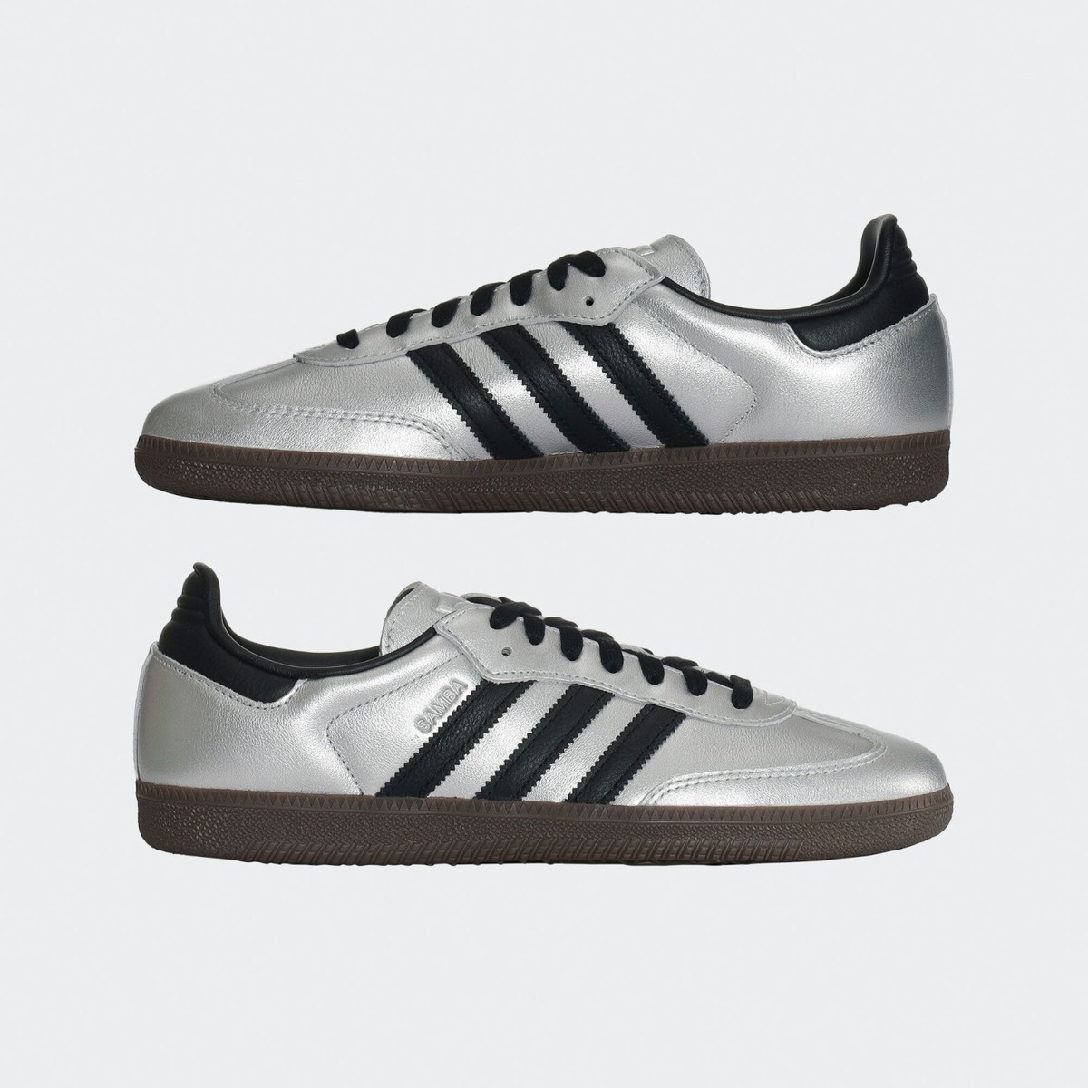 adidas Originals SAMBA OG JI4218 Silver metallic/Core black/Gum