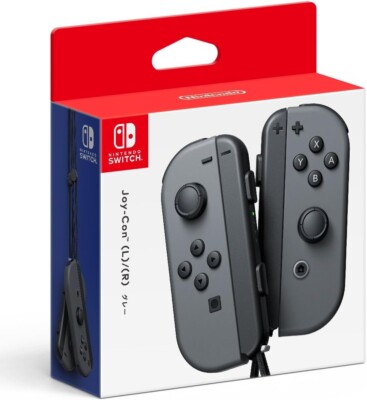 Genuine Nintendo Joy-Con L/R Gray Switch Right Left Set No.77