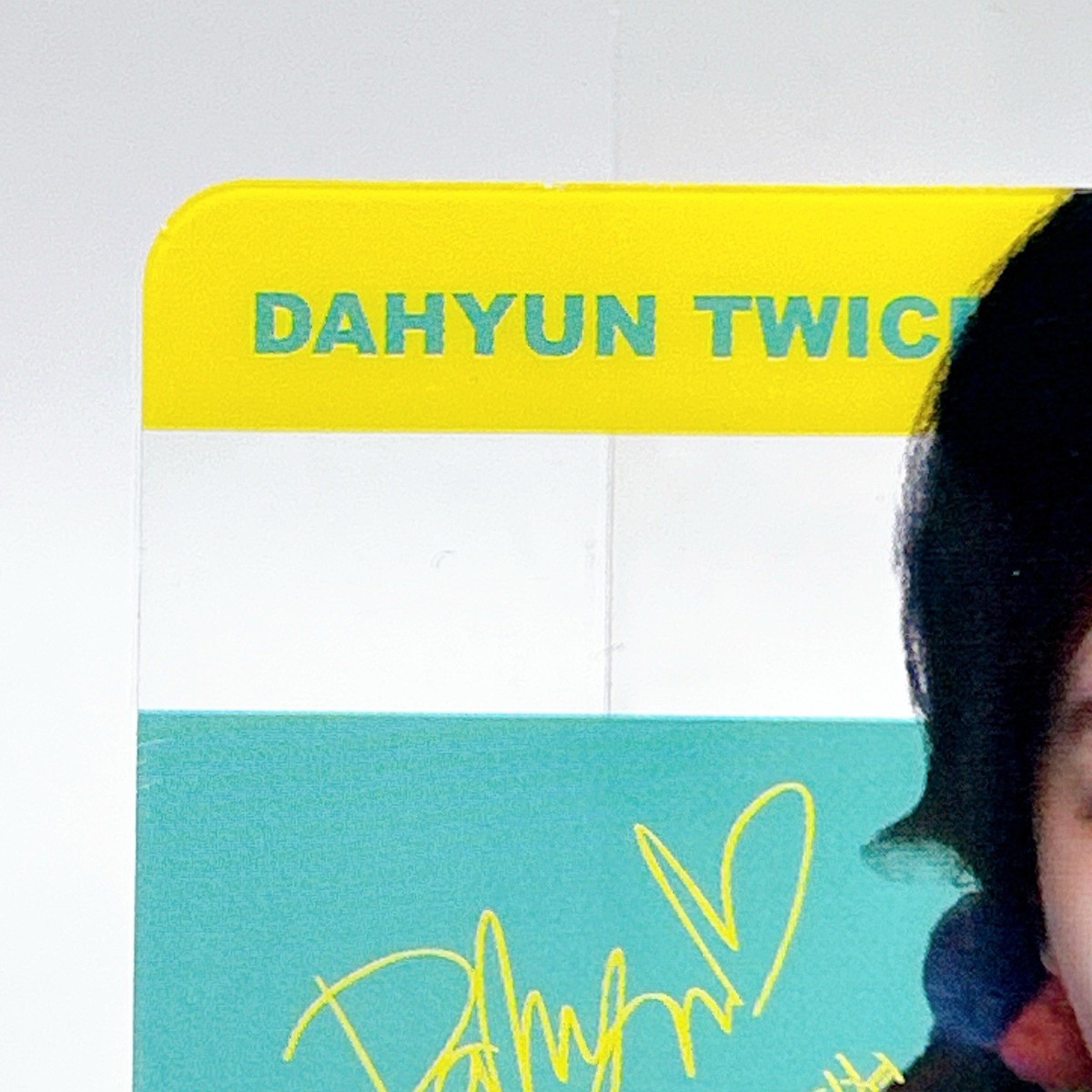 TWICE Dahyun Signed Cute Ttrading Photo Clear Card Idol Rare Japan