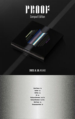 BTS PROOF Album COMPACT EDITION 3CD+Photo Book+Card+Post Card+