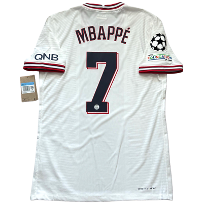 2021/22 PSG Authentic Fourth UCL Jersey #7 Mbappe Medium Jordan