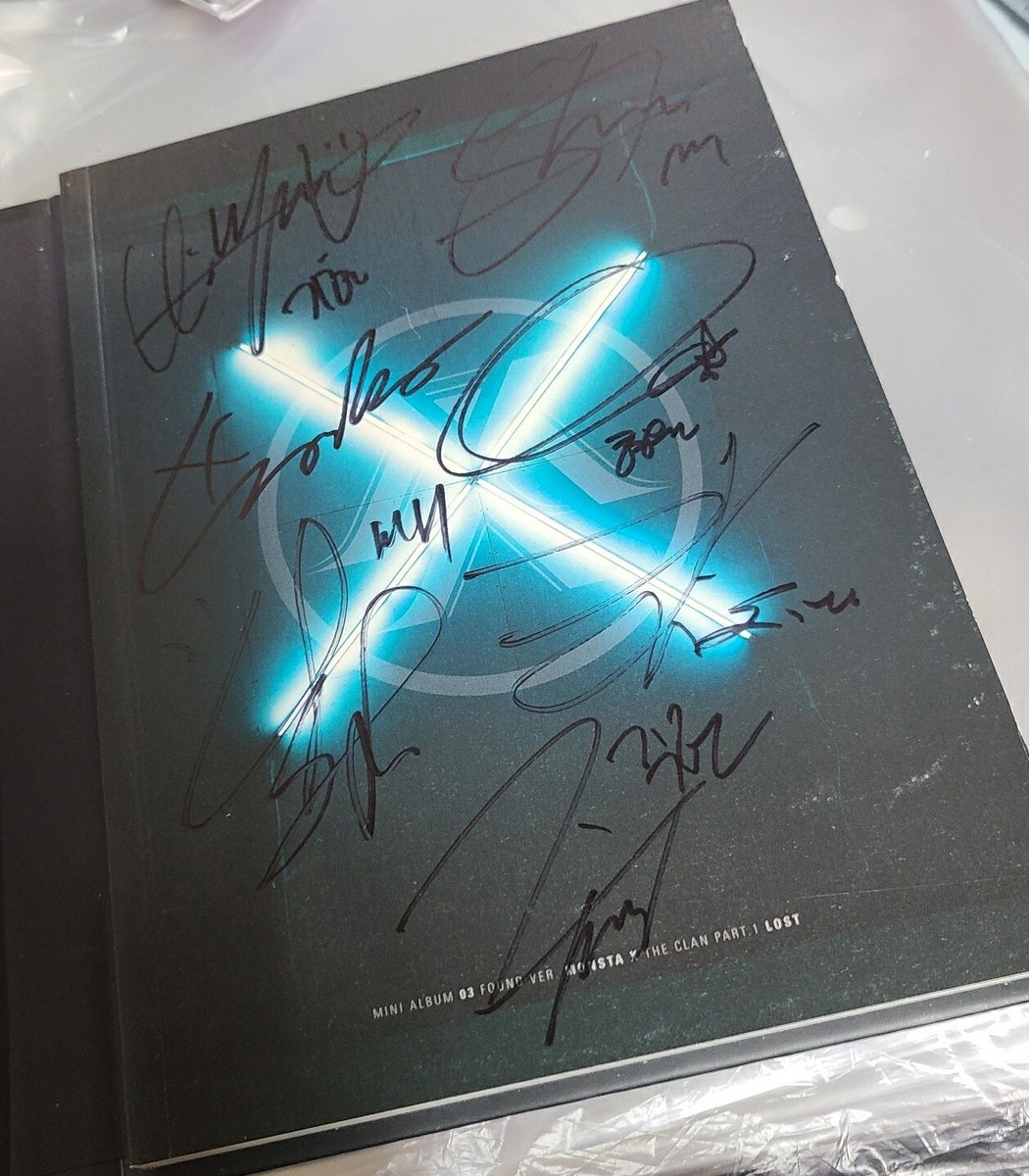 MONSTA X THE CLAN 2.5 PART 1 PROMO Autographed Signed KOR SELLER