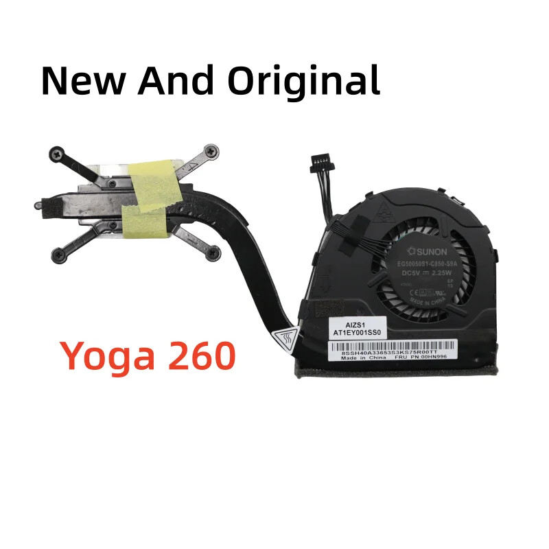 New For Lenovo Thinkpad Yoga 260 Laptop CPU Cooling Fan Heatsink