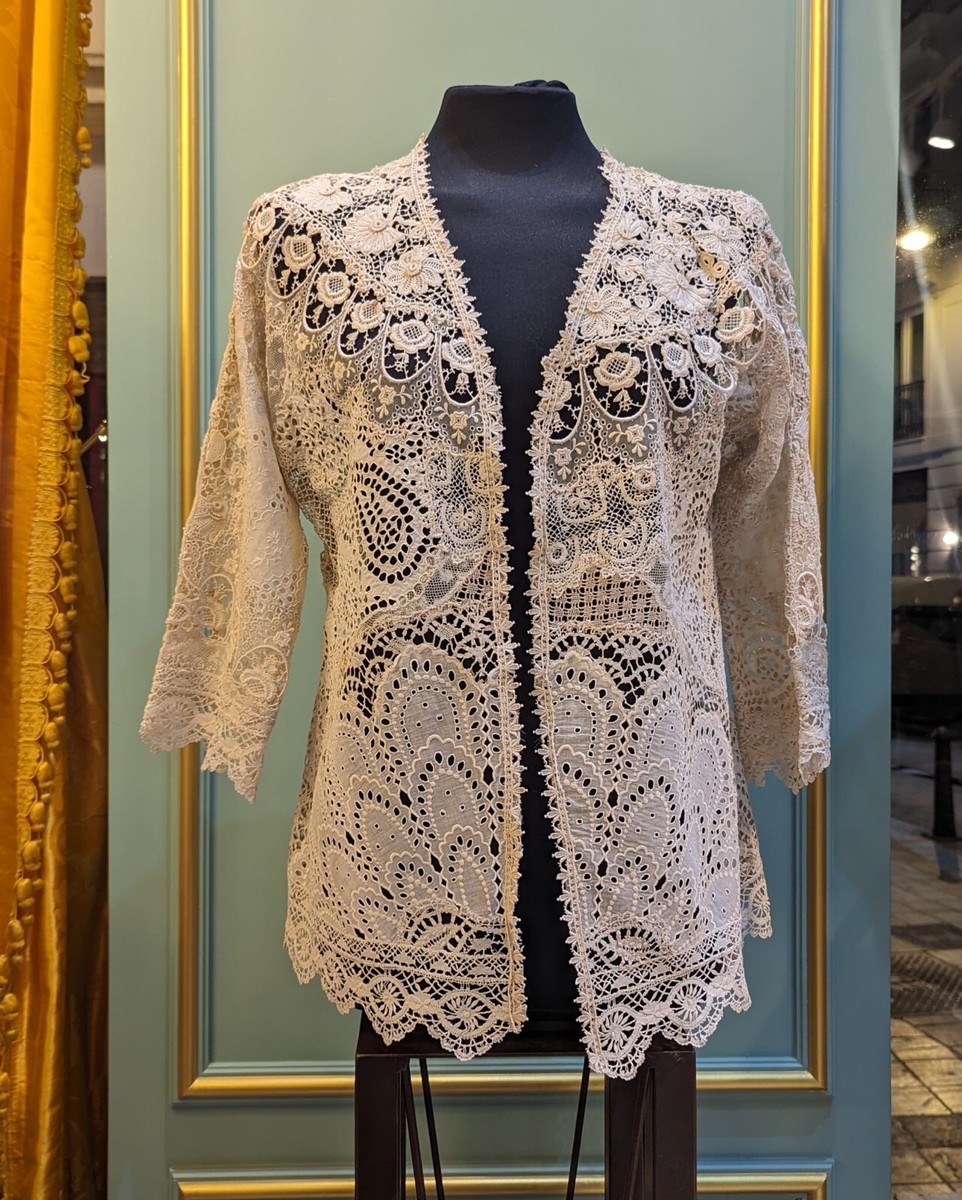 eaphi PATCHWORK EMBROIDERY LACE JACKET - メルカリ eaphi PATCHWORK