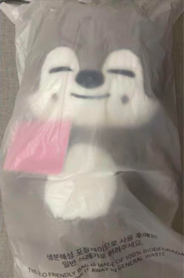 Stray Kids SKZOO Wolf Chan Big Plush Doll & Passport 5'clock 60cm