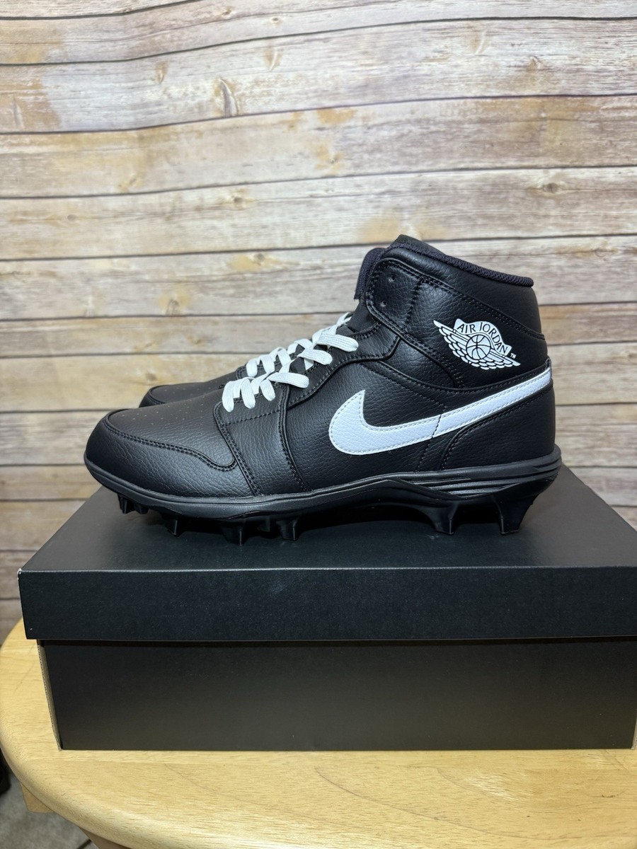 Jordan 1 Mid TD Cleat Black White Size: 11 | eBay