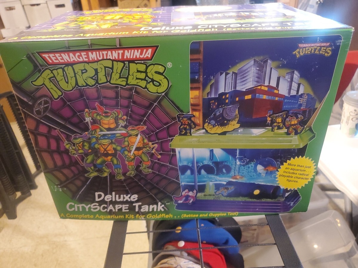 1993 HTF VTG TMNT Teenage Mutant Ninja Turtles Deluxe CityScape