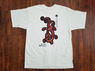 Vintage Nike Chinese / Asian / Japanese Dragon White T-Shirt