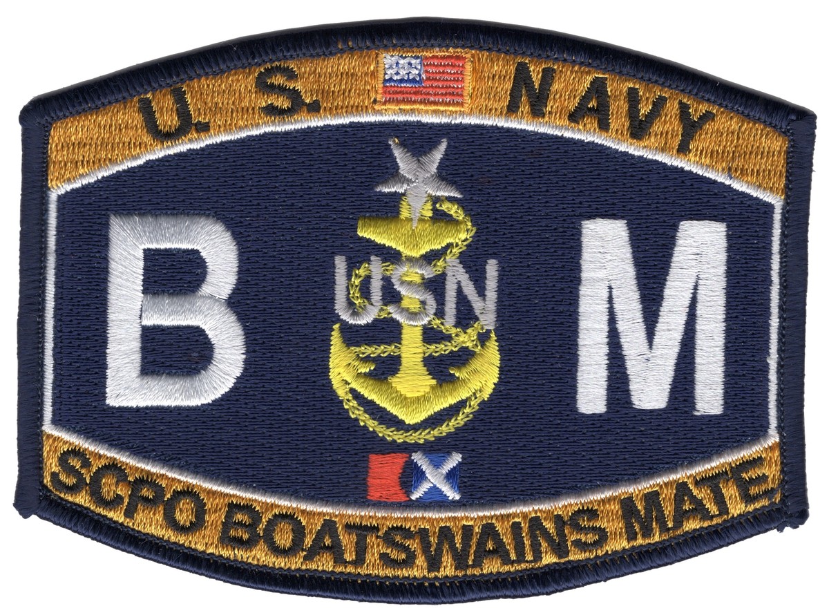 BMCS Navy Senior Chief Boatswain's Mate Patch | eBay