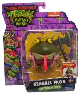 TMNT Action Figure GENGHIS FROG Mutant Mayhem Teenage Mutant Ninja