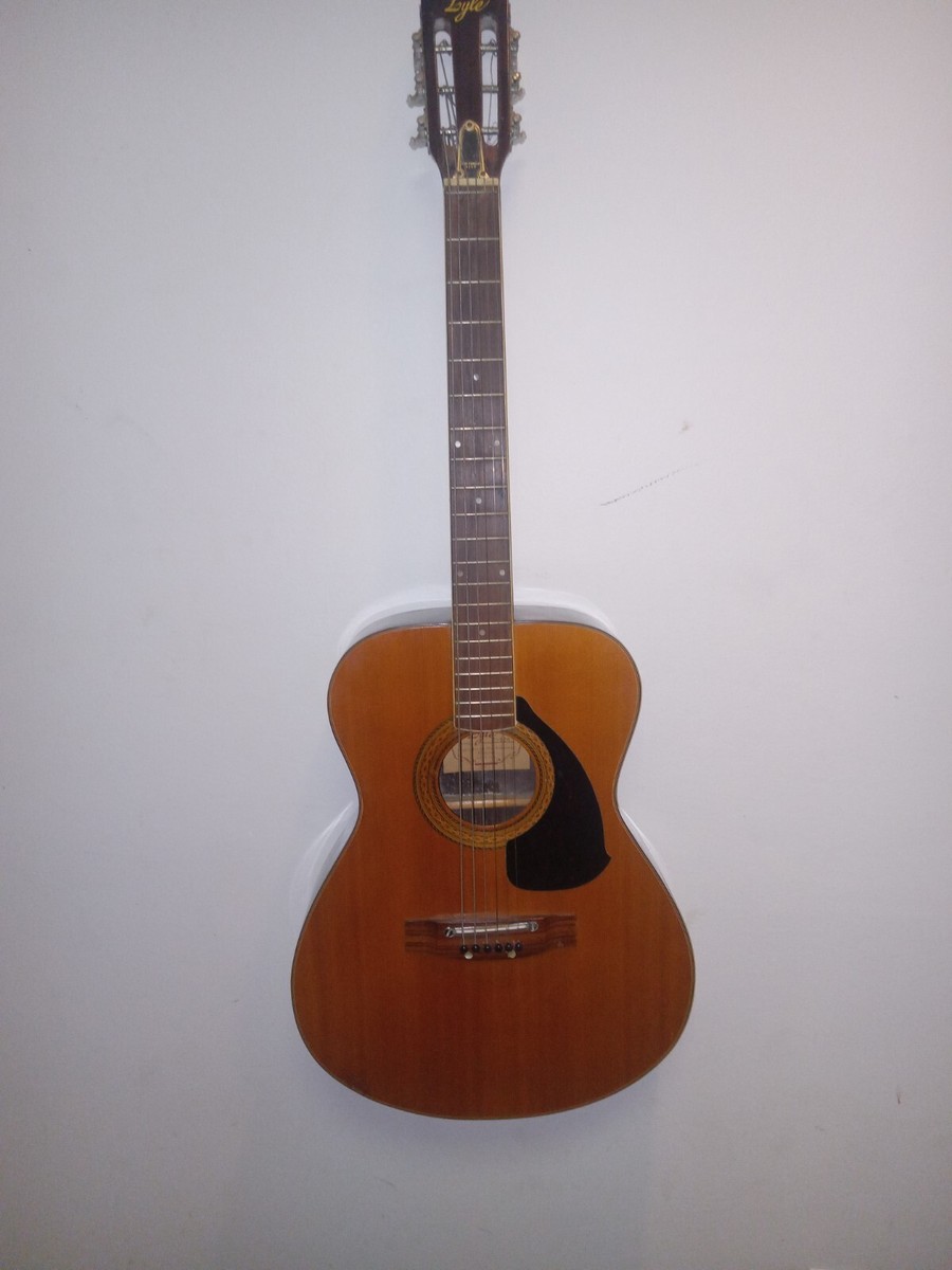 Vintage 1970s lyle f-520 acoustic guitar | eBay