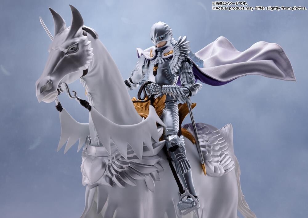 BAS65033: Berserk S.H.Figuarts Griffith (Hawk of Light) with Horse