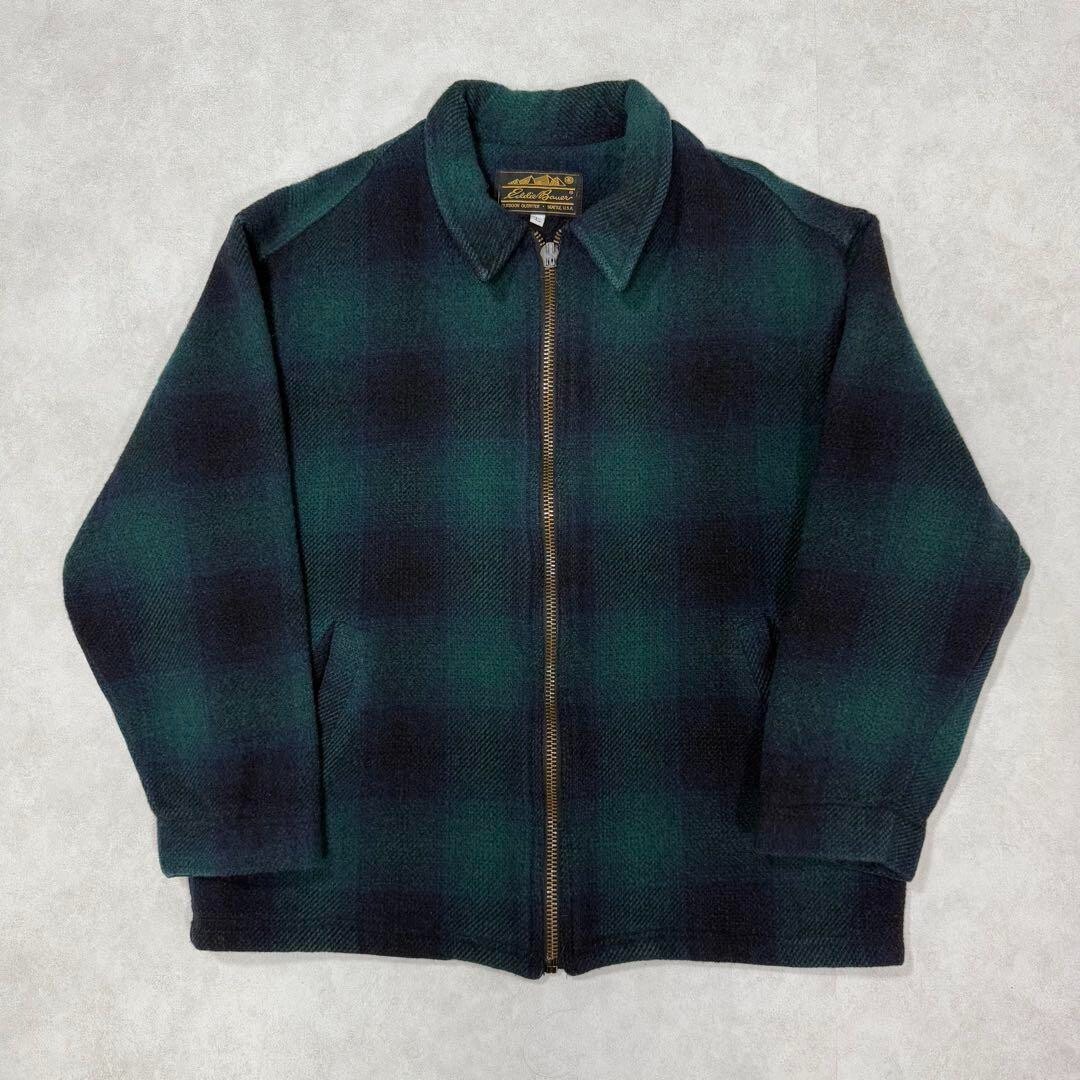 Vintage 80s Eddie Bauer Ombre Wool Jacket, Green, L, Pre-Owned | eBay
