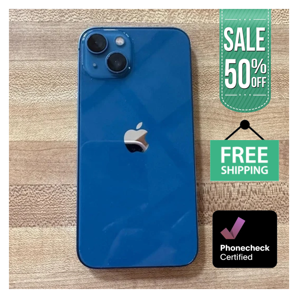 Apple iPhone 13 128GB 512GB White / Blue Fully Unlocked Verizon