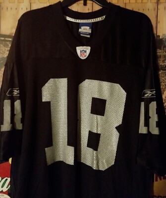 Oakland Raiders Randy Moss NFL On Field Reebok Men's Football