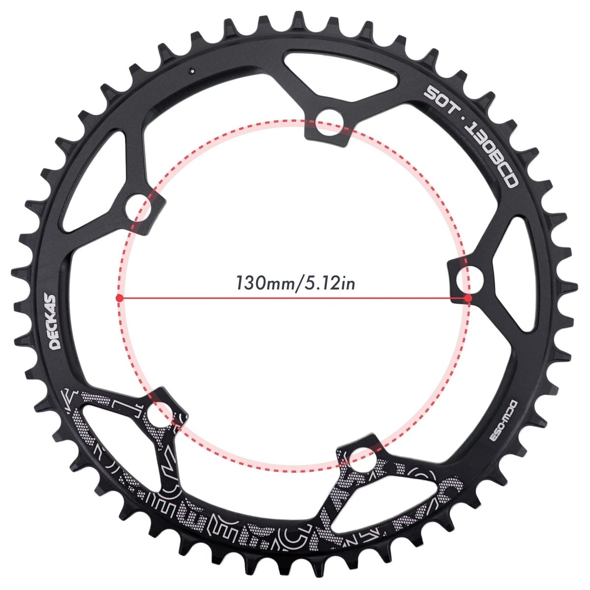 130BCD Chainring Wide Narrow Teeth 50/52/54/56/58T Chain Wheel 5