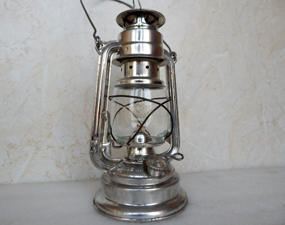 Vintage BAT №158 Old Lantern Oil Kerosene Lamp Nights Glass