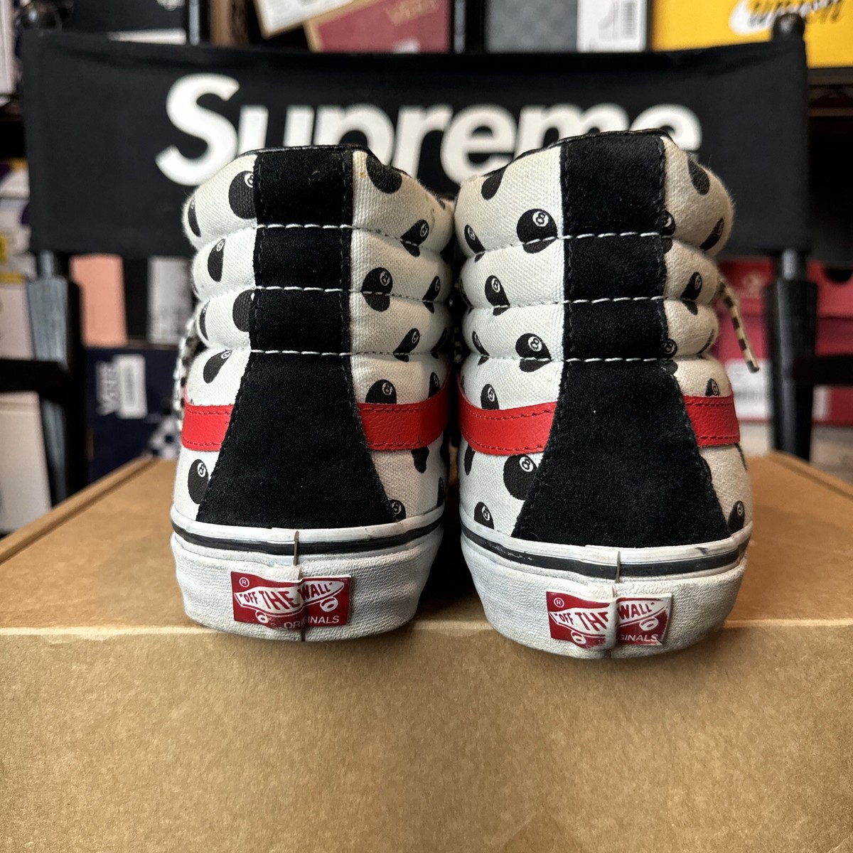 Vans X Stussy High 8 Ball Size 9 | eBay