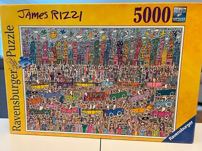 2011 James Rizzi Ravensburger 5000 Piece Fine Art Jigsaw Puzzle