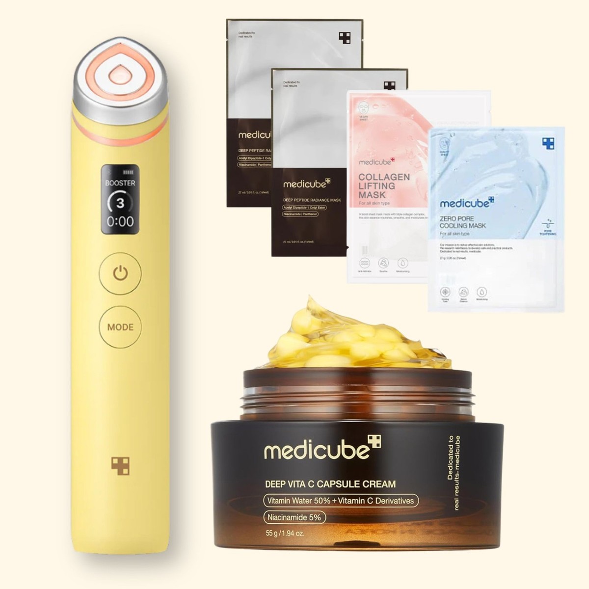 MEDICUBE Age‑R Booster Pro Device Yellow/Lemon Edition + Vita-C