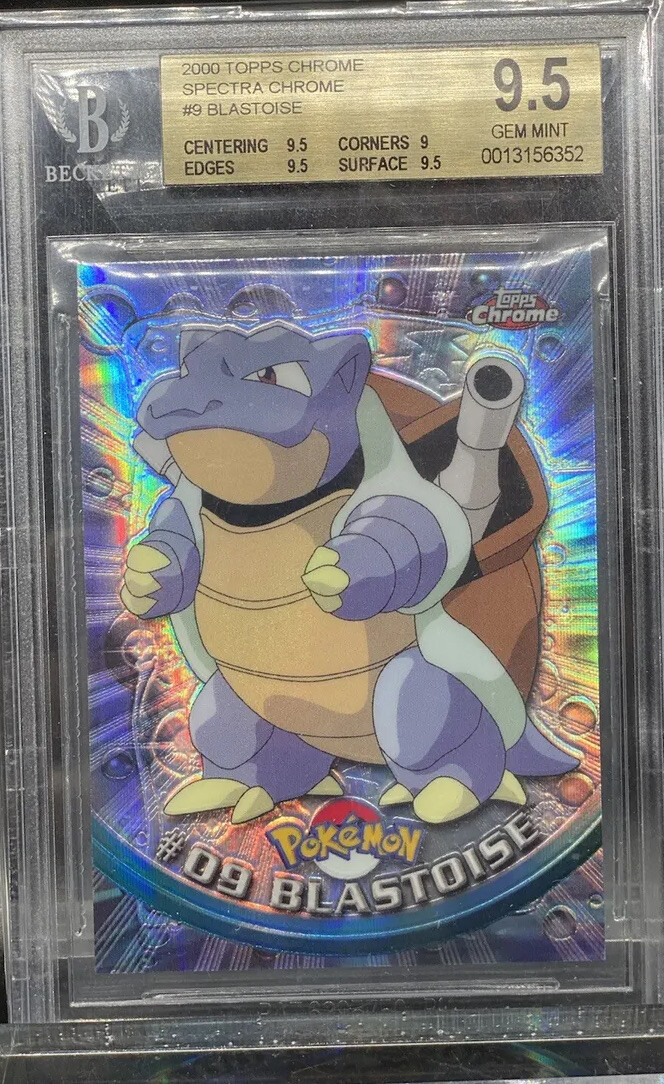 Pokémon Topps Chrome Series 1 Spectra BGS 9.5 Blastoise | eBay