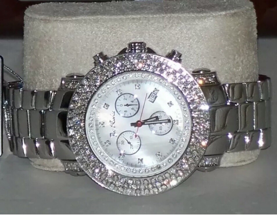 New Authentic Mens Joe Rodeo Junior chronograph 6 00 Ct.aprx