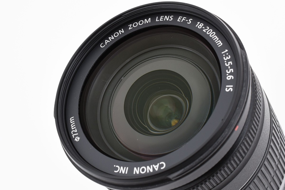 CANON EF-S 18-200mm F3.5-5.6 IS ZOOM AF Lens w/hood & case [Exc+++