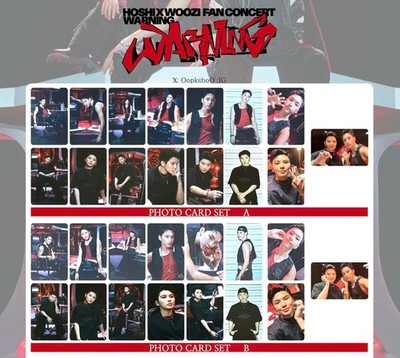 SEVENTEEN HOSHI WOOZI FAN CONCERT WARNING PHOTOCARD SET MERCH