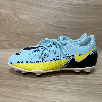 Nike Phantom GT2 Club FG MG Mens Sz 4 Womens Sz 6 Blue Yellow