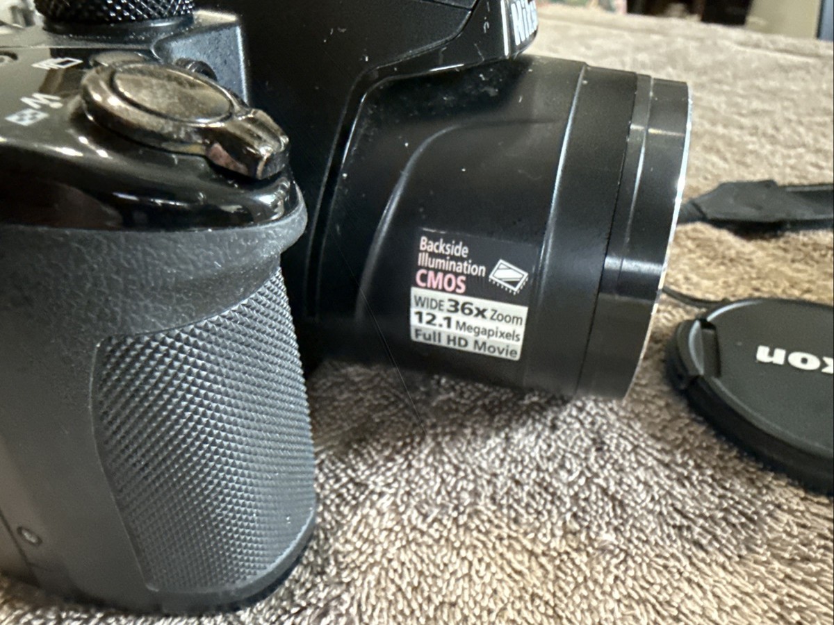 Nikon COOLPIX P500 12.1MP Digital Camera - Black for sale online