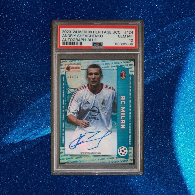 ✨23-24 TOPPS Merlin Heritage UEFA |Andriy Shevchenko| - /25 Auto