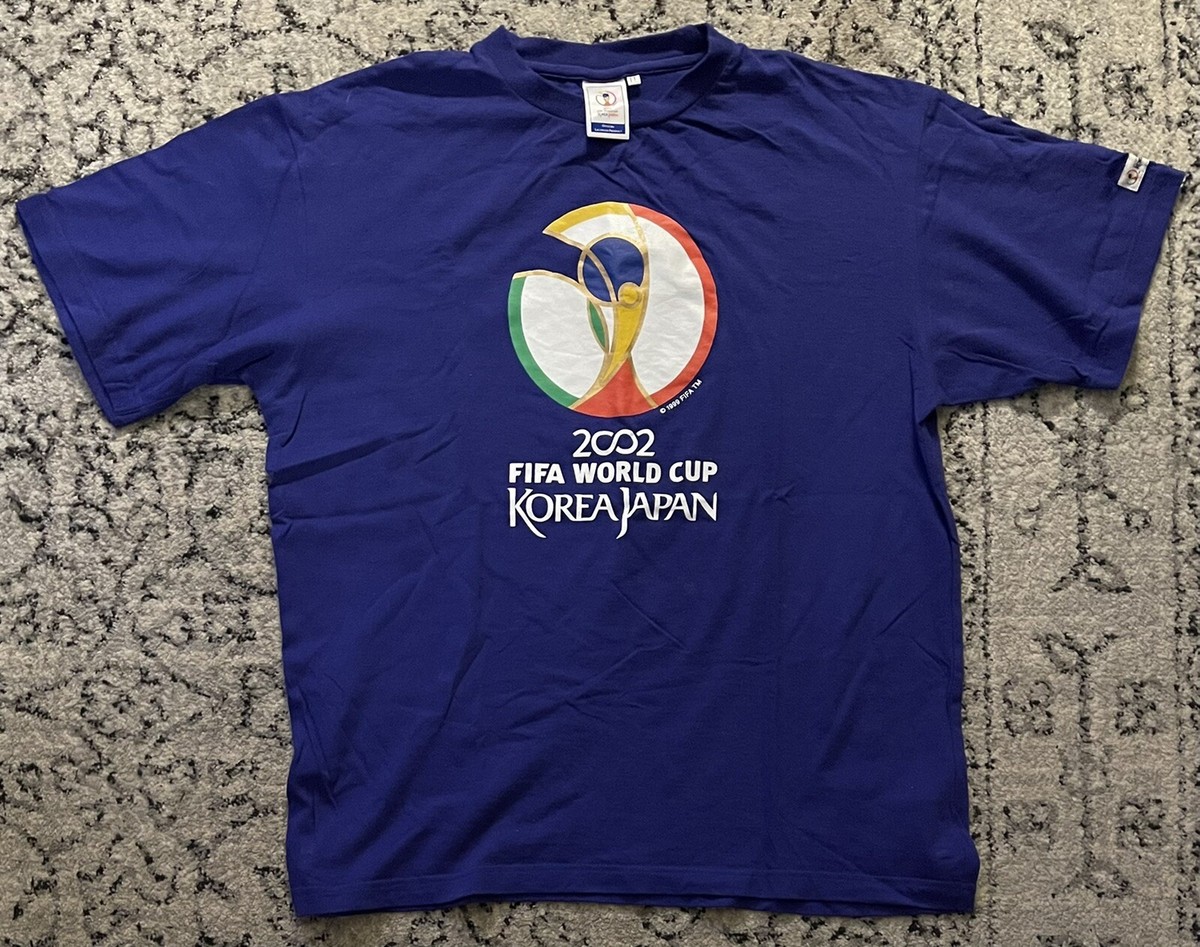 2002 Korea Japan FIFA World Cup Official Licensed T-Shirt Purple