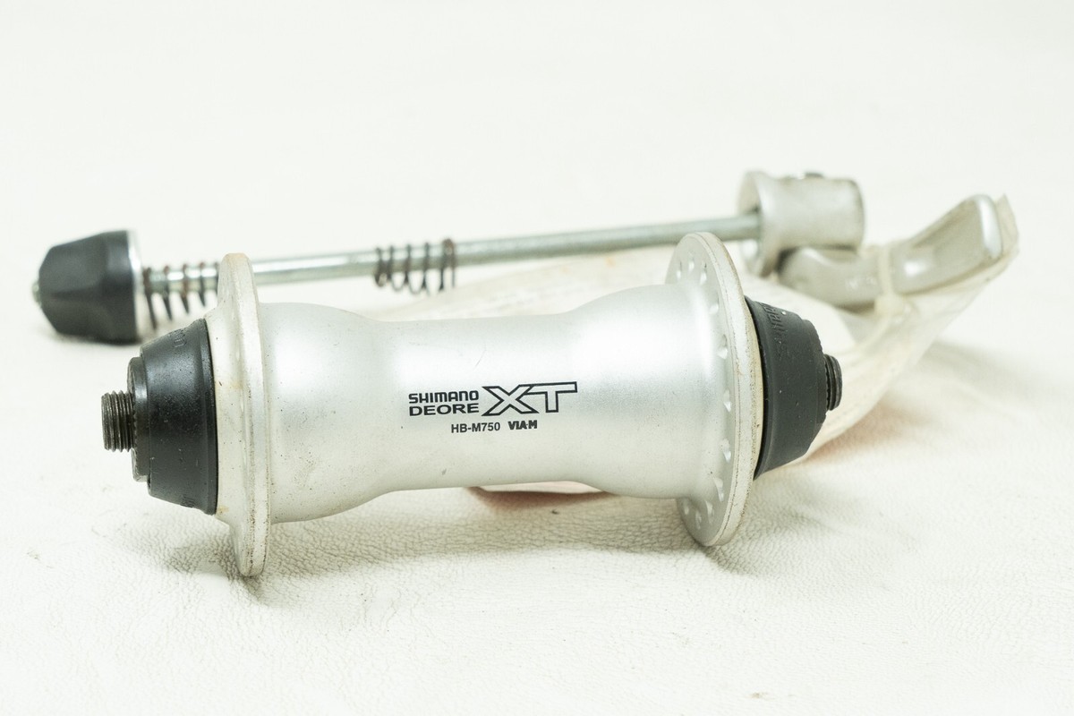 NOS SHIMANO DEORE XT MTB FRONT HUB HB-M750 32H HOLES 90s VINTAGE