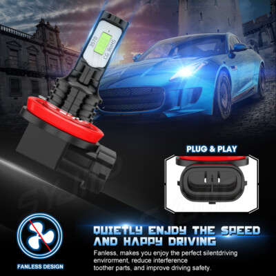 H9/H11 LED Headlight Bulbs High/Low Beam For Kawasaki ZX10r Ninja