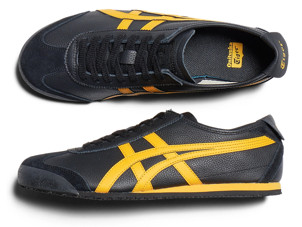 Onitsuka Tiger MEXICO 66 1183A201-003 BLACK/YELLOW Unisex Shoes