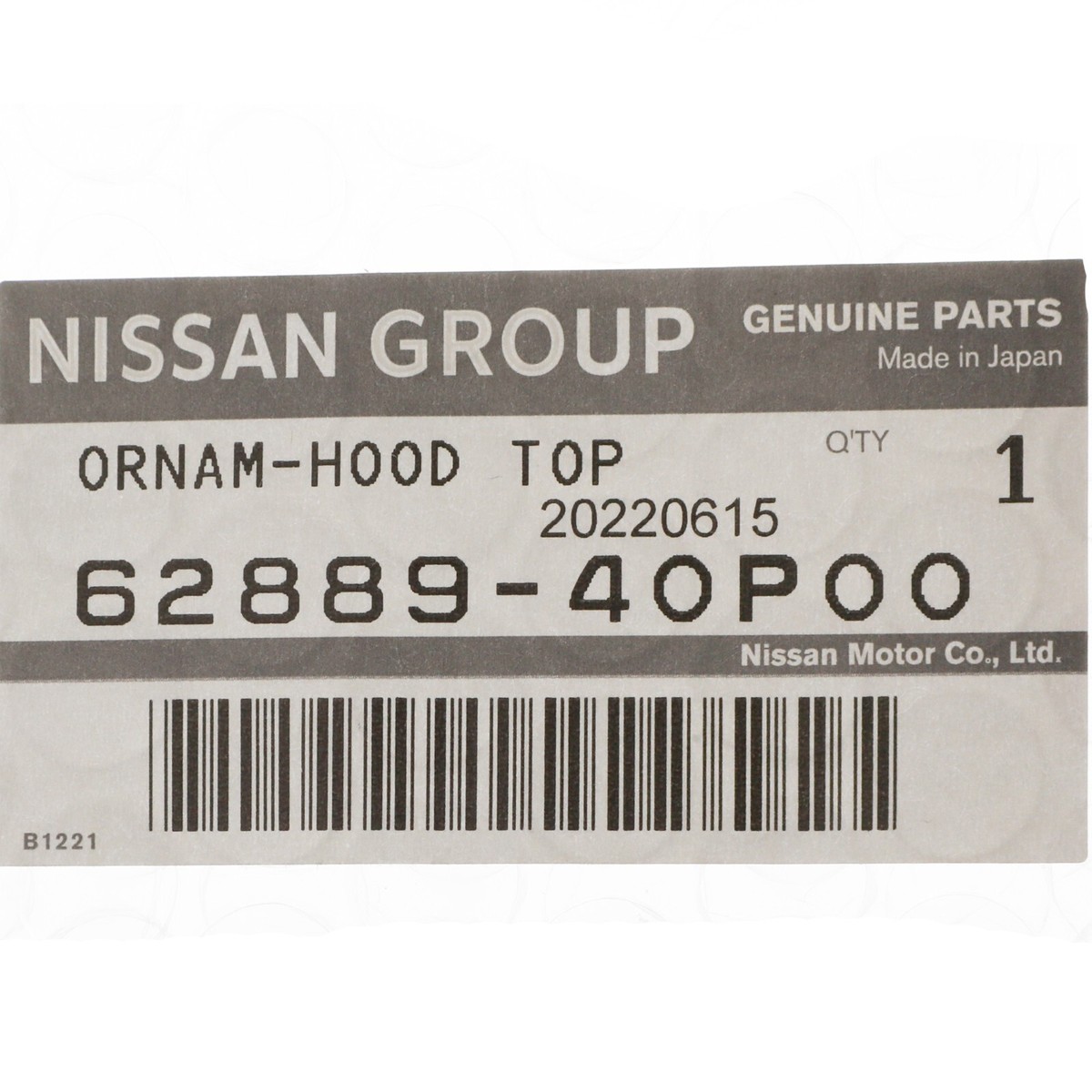 Genuine Nissan Black & Silver Z Front Emblem JDM Z32 90-96 300zx