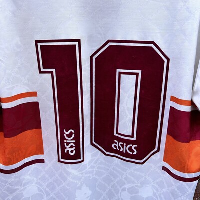 AS Roma 1994-95 Away Shirt No.10 Flocked Classic Genuine Vintage