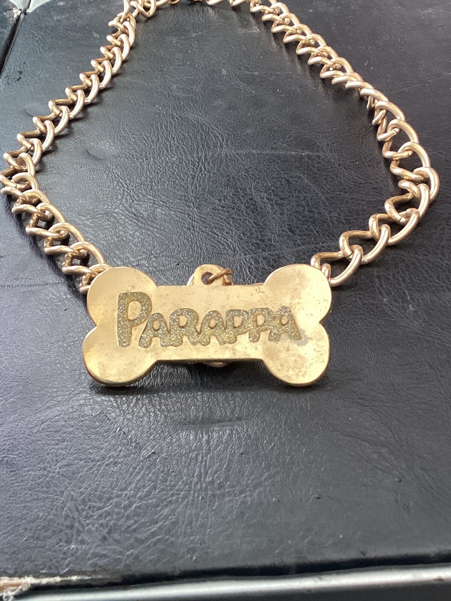 RARE Parappa The Rapper Gold Colored Large Chain Bling Bone
