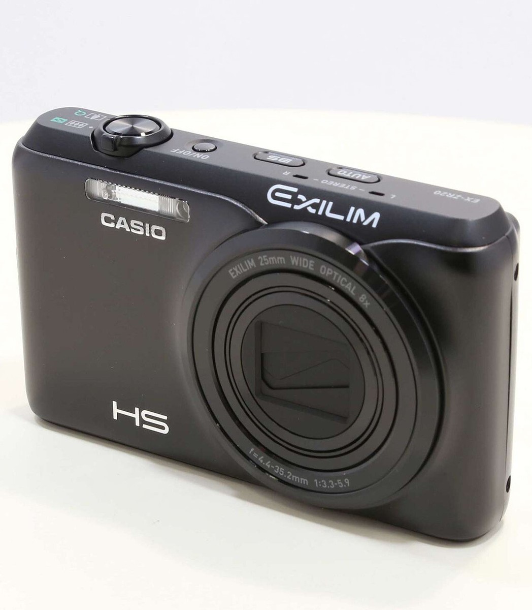 CASIO HIGH SPEED EXILIM EX-ZR20 16.1MP Q. 8x Zoom Lens Black | eBay