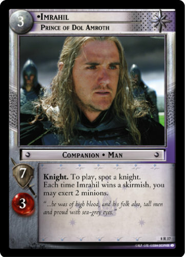 LOTR TCG SOG Siege of Gondor IMRAHIL PRINCE DOL AMROTH 8R37 Foil +
