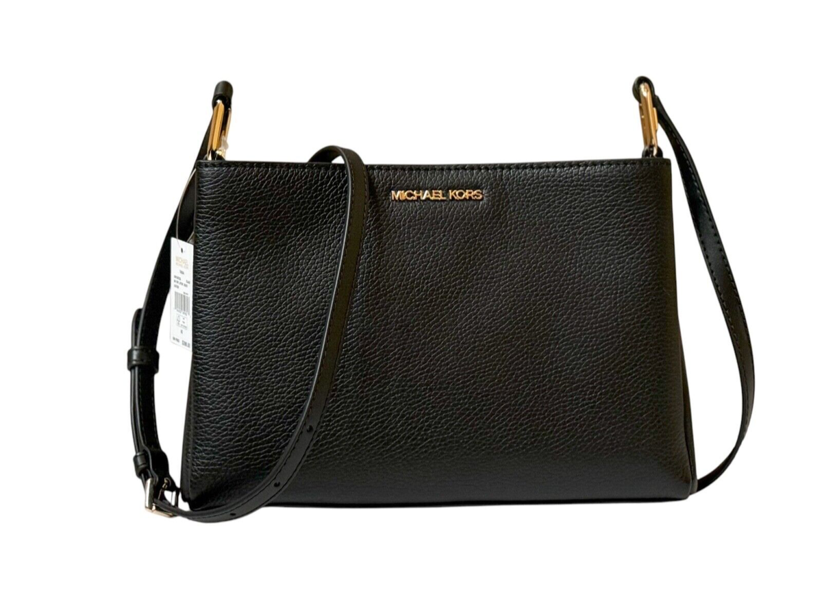 Michael Kors Trisha Triple Compartment Shoulder Crossbody Bag MK