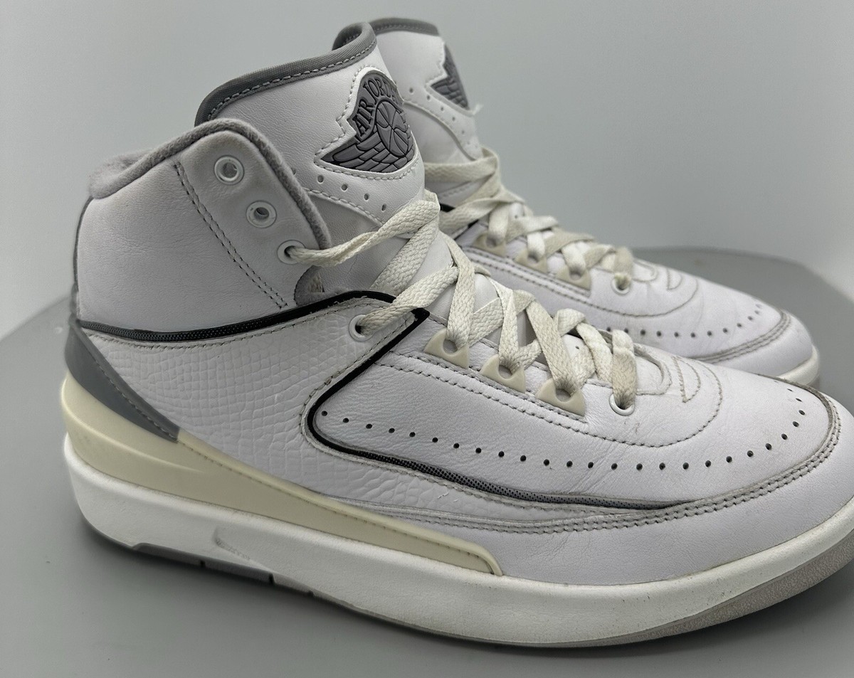 Nike Air Jordan 2 Retro GS AJ2 Cement Grey DQ8562-100 Size 7Y/8.5W